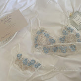 Dessous-Set mit Spitzenstickerei